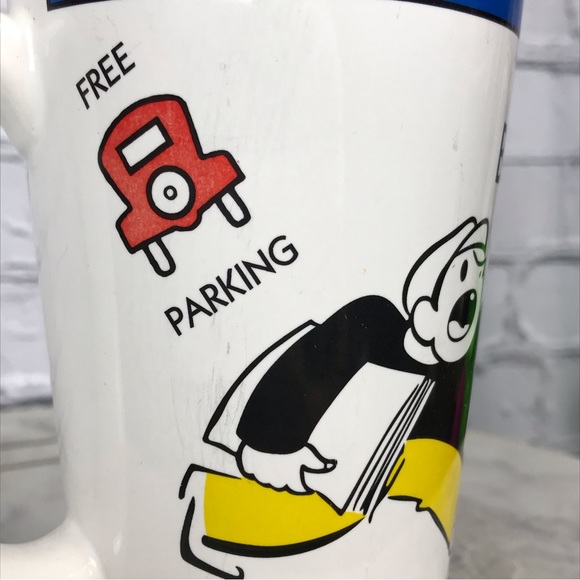 Monopoly 1999 Vintage Hasbro Mr. Monopoly Boardwalk Ceramic Coffee Mug - Picture 10 of 11